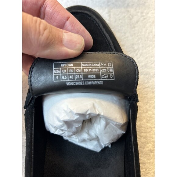 Vionic Black Suede Loafers size 9 - Picture 9 of 10